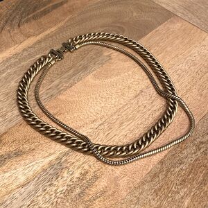 Layered-Look Double Chain Necklace, 22.5”